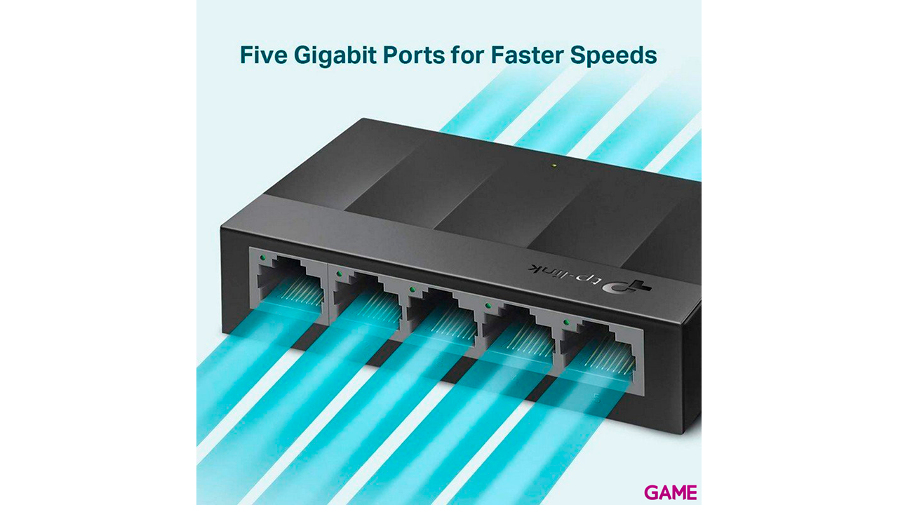 TP-LINK LS1005G Gigabit Ethernet (10/100/1000) Negro - Hub Switch-2