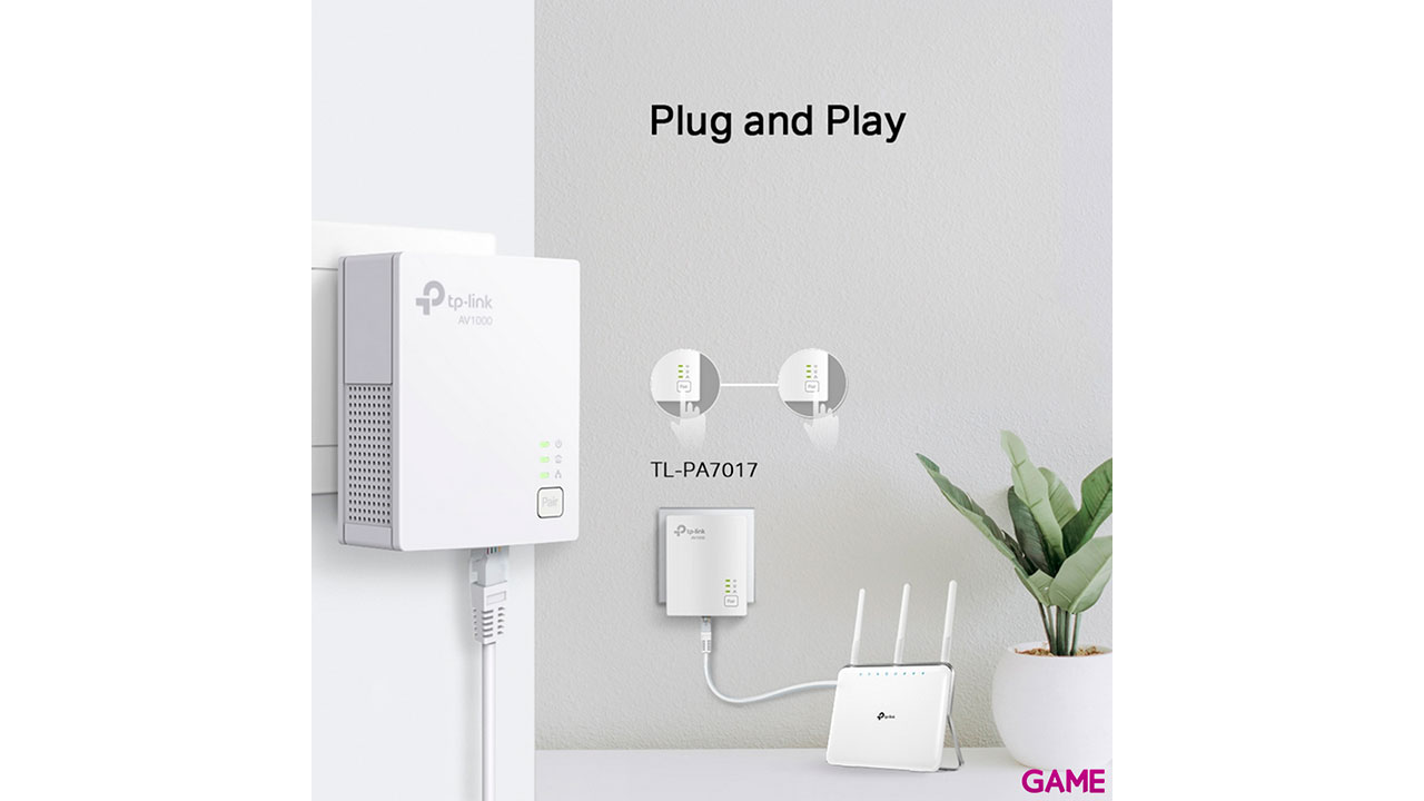TP-Link TL-PA7017 Kit 1000 Mbit/s Ethernet Blanco 2 piezas - PLC-4