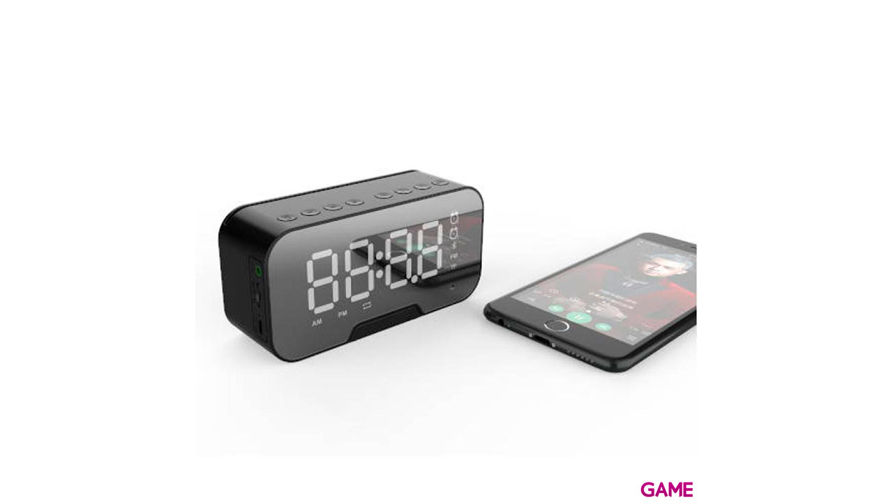 Quick Media Bluetooth Altavoz - Radio Despertador-1
