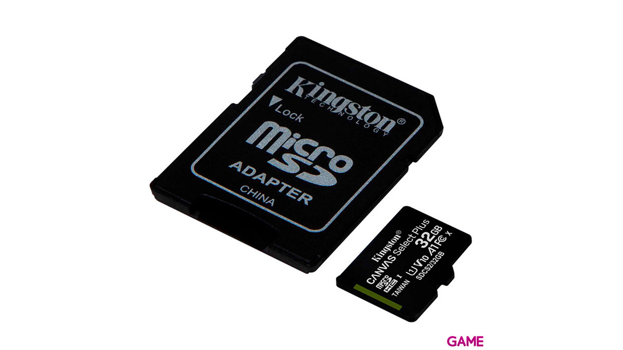 Kingston Technology Canvas Select Plus 32GB MicroSDHC Clase 10 UHS-I - Tarjeta Memoria-0