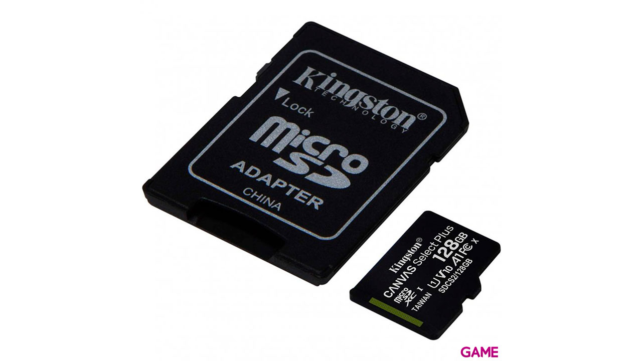 Kingston Technology Canvas Select Plus 128GB MicroSDXC Clase 10 UHS-I - Tarjeta Memoria-1
