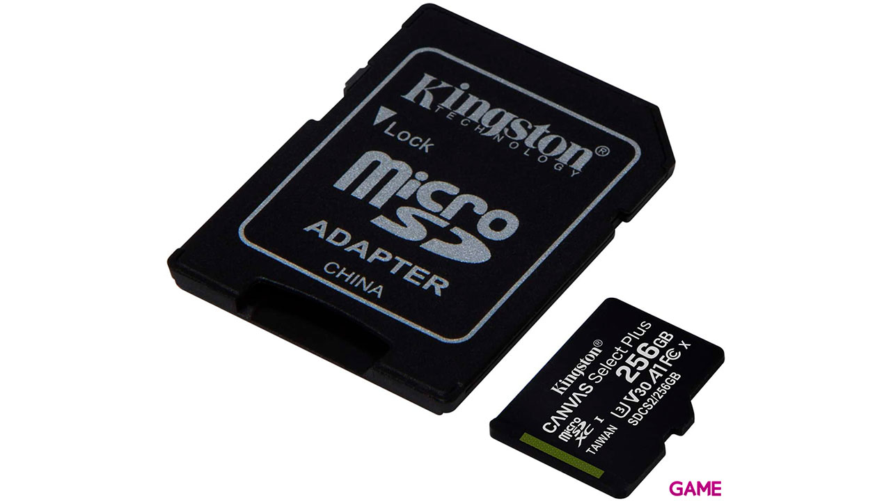 Kingston Technology Canvas Select Plus 256GB MicroSDXC Clase 10 UHS-I - Tarjeta Memoria-1