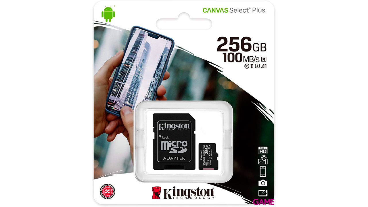 Kingston Technology Canvas Select Plus 256GB MicroSDXC Clase 10 UHS-I - Tarjeta Memoria-2