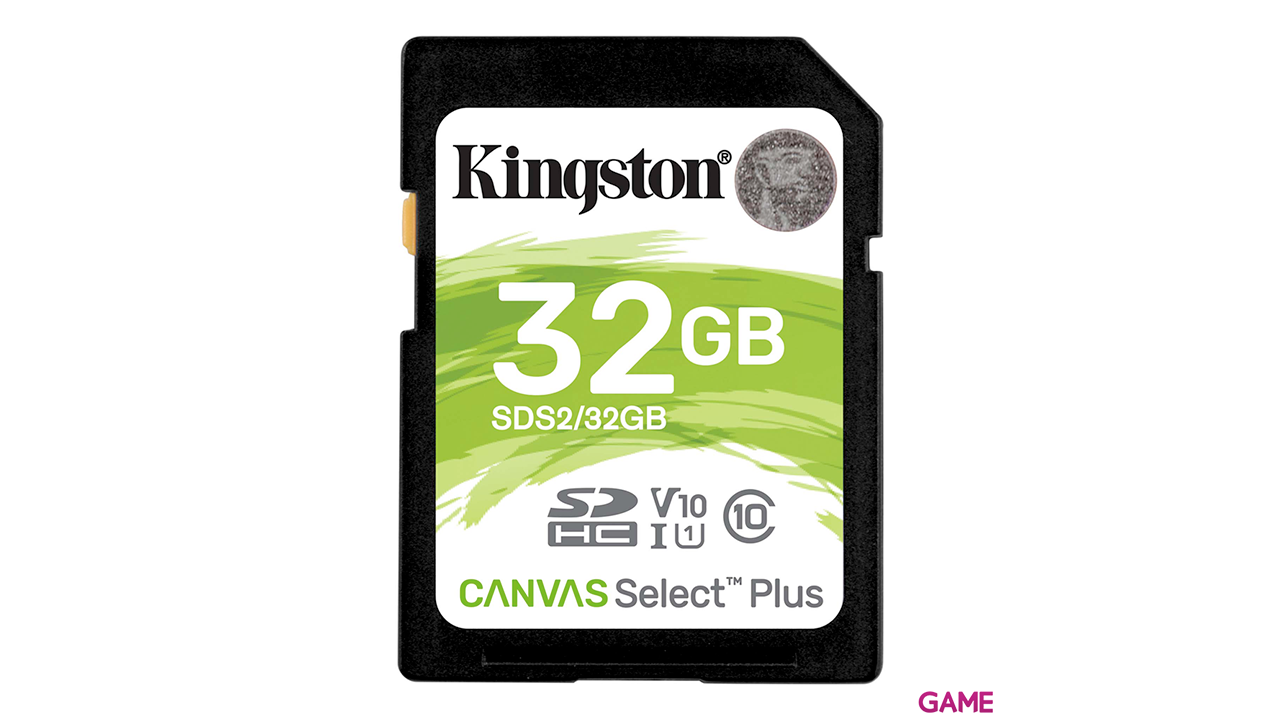 Kingston Canvas Select Plus 32GB SDHC Clase 10 UHS-I - Tarjeta Memoria-0