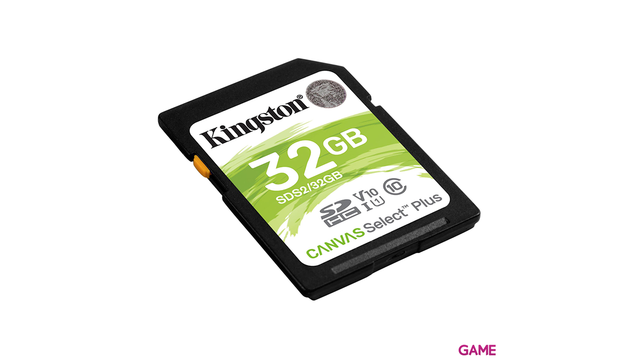Kingston Canvas Select Plus 32GB SDHC Clase 10 UHS-I - Tarjeta Memoria-1