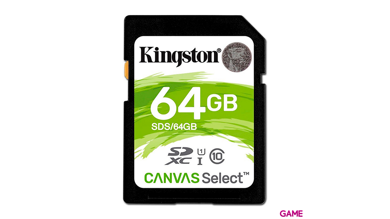 Kingston Technology Canvas Select Plus 64GB SDXC Clase 10 UHS-I - Tarjeta Memoria-0