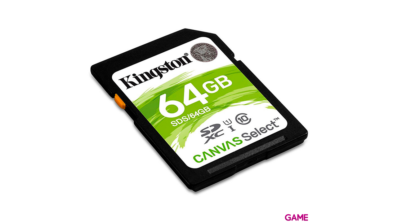 Kingston Technology Canvas Select Plus 64GB SDXC Clase 10 UHS-I - Tarjeta Memoria-1