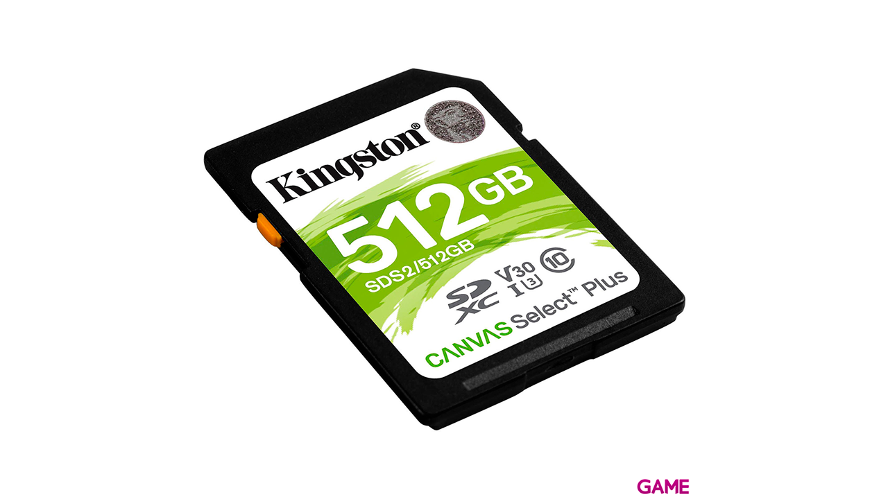 Kingston Technology Canvas Select Plus 512GB SDXC Clase 10 UHS-I - Tarjeta Memoria-1
