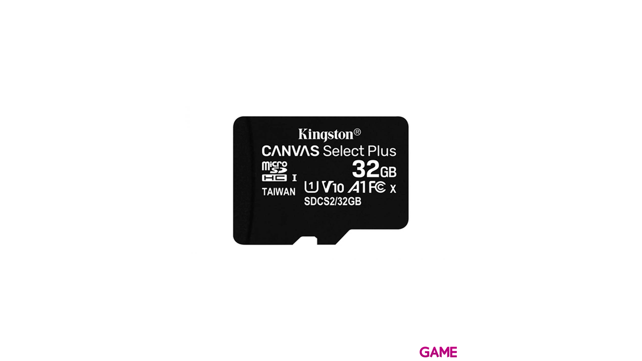 Kingston Technology Canvas Select Plus 32GB MicroSDHC Clase 10 UHS-I - Tarjeta Memoria-0