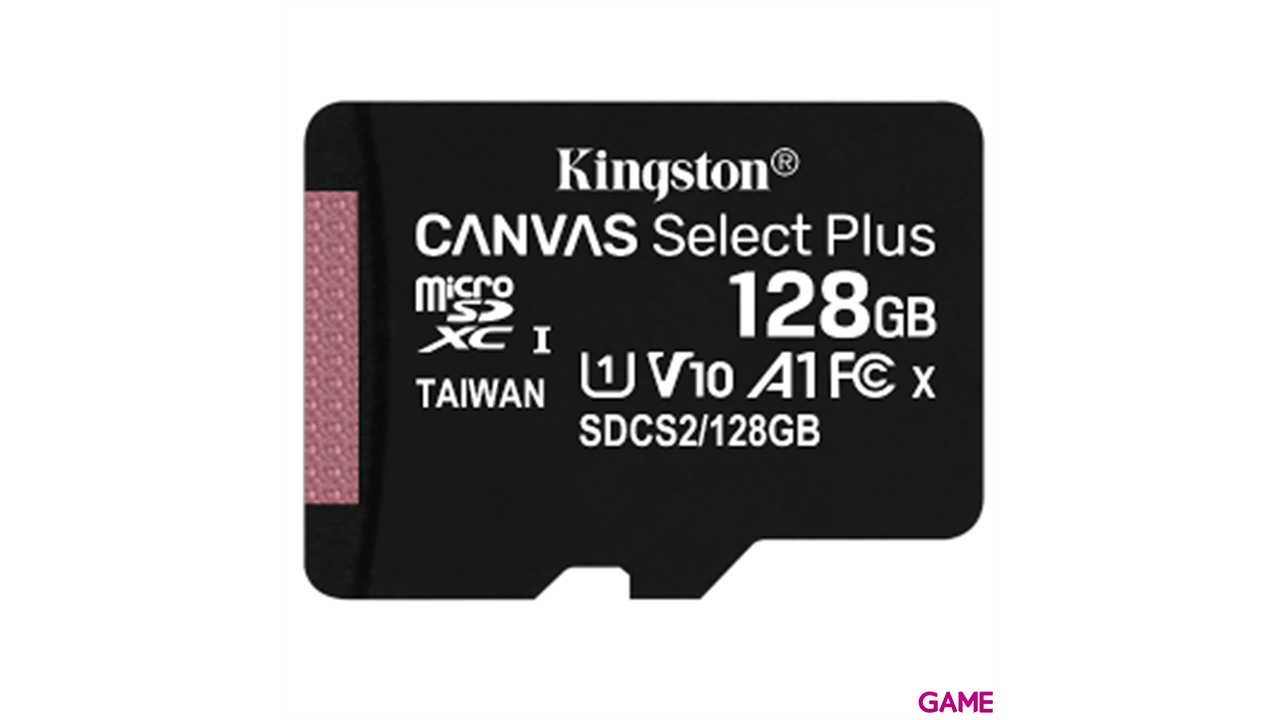 Kingston Technology Canvas Select Plus 128GB MicroSDXC Clase 10 UHS-I - Tarjeta Memoria-0