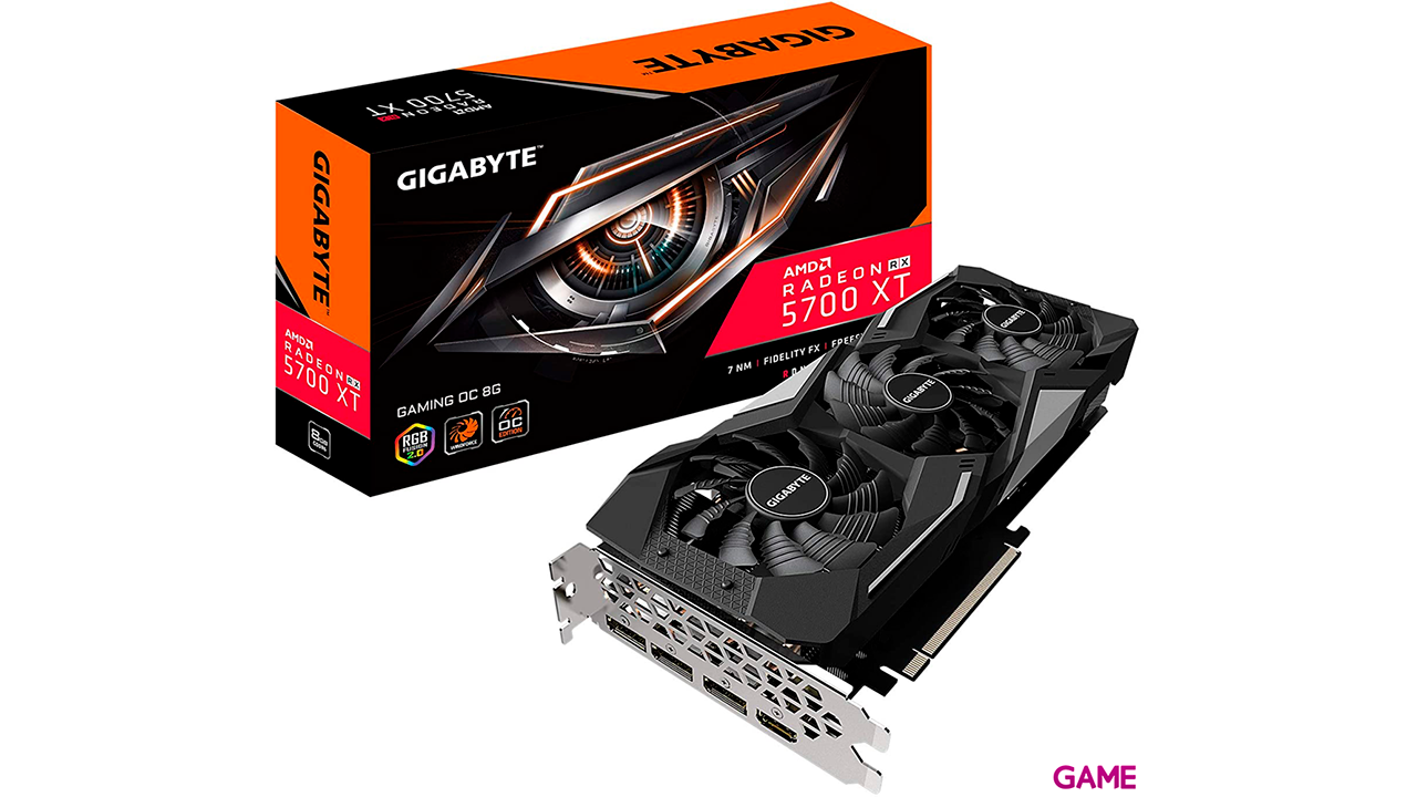 GIGABYTE GV-R57XTGAMING-OC-8GD tarjeta gráfica AMD Radeon RX 5700 XT 8GB GDDR6-0