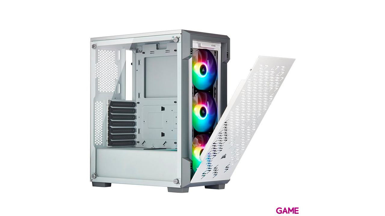 Corsair iCUE 220T RGB Midi Tower Blanco - Caja Ordenador-2