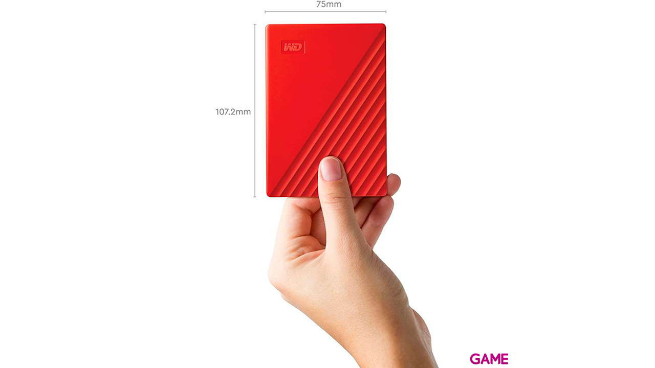 Western Digital My Passport disco duro externo 4000 GB Rojo-4