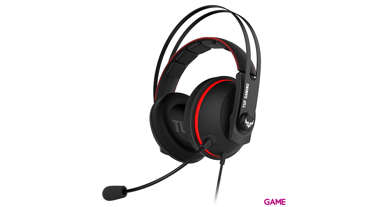 ASUS TUF Gaming H7 - PC-PS4-PS5-XBOX-SWITCH-MOVIL  - Negro - Rojo - Auriculares Gaming-0