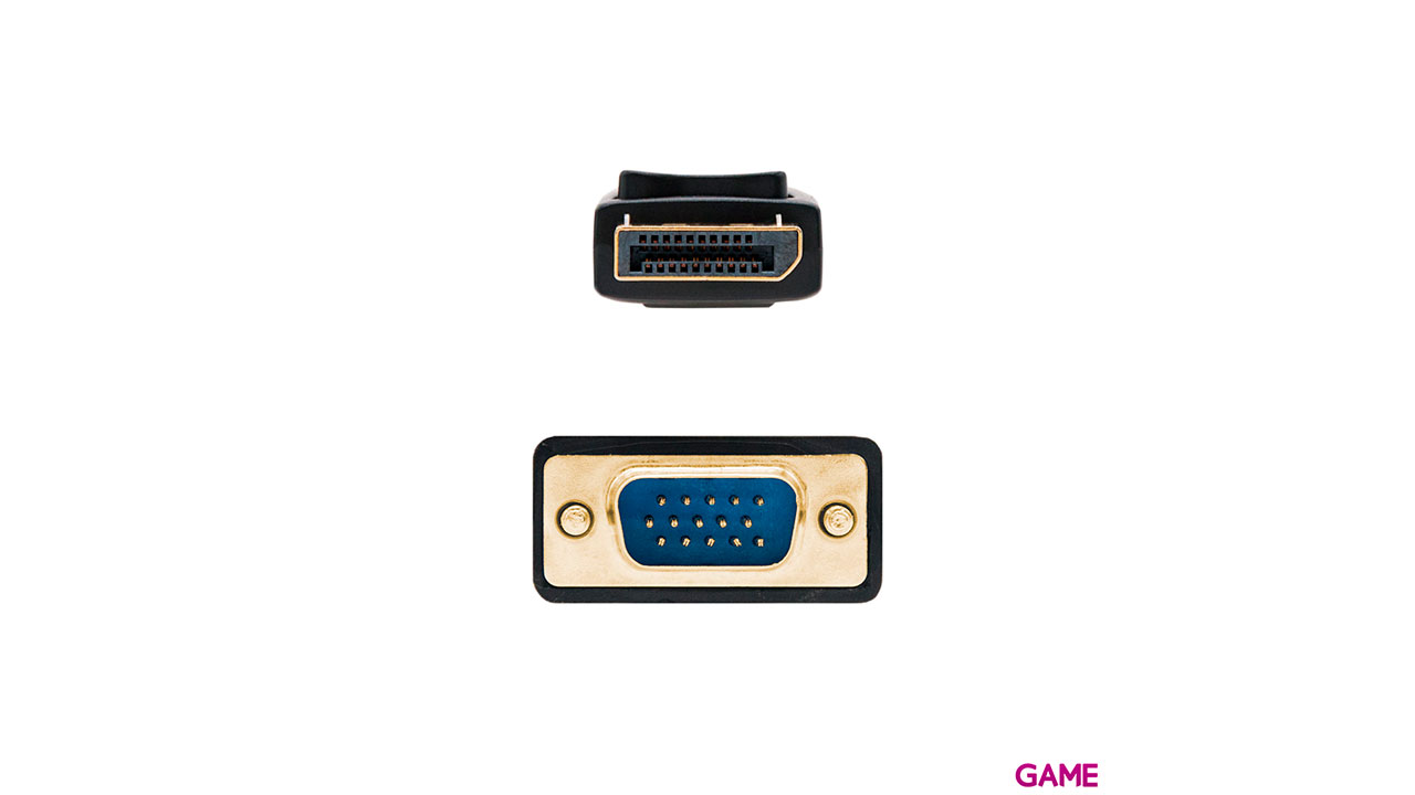 Nanocable Cable conversor DISPLAYPORT a VGA, DP/M - VGA/M, Negro, 3.0 M-2