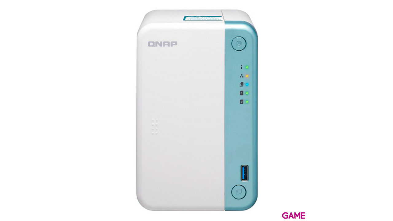 QNAP TS-251D J4005 Ethernet Tower Blanco NAS-0