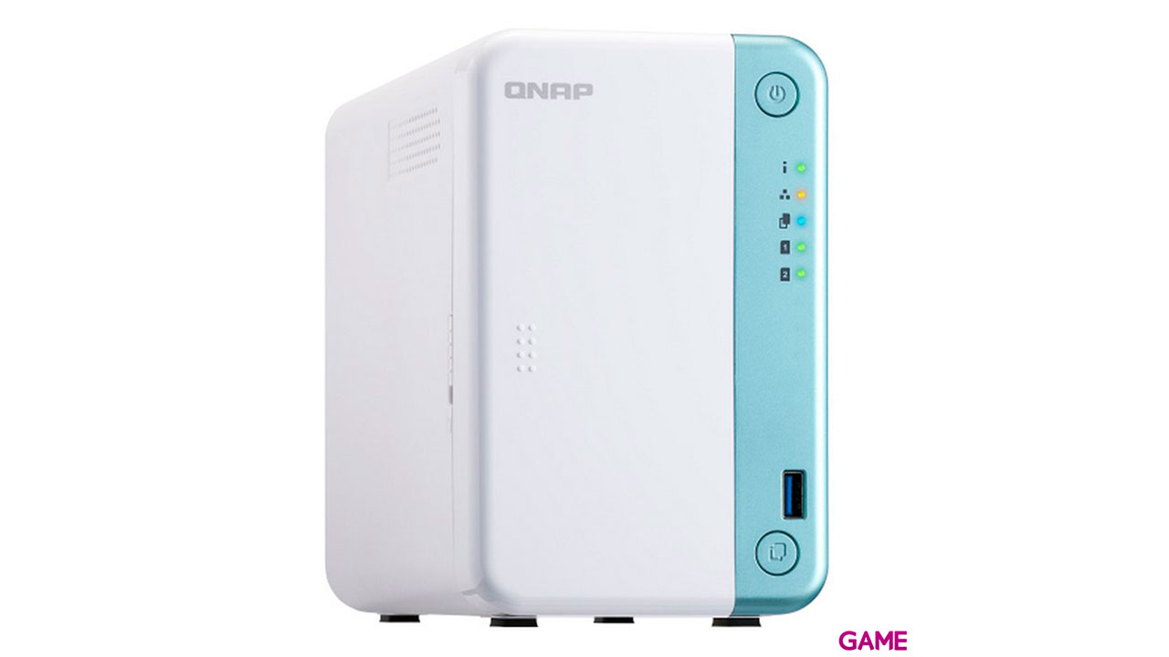 QNAP TS-251D J4005 Ethernet Tower Blanco NAS-1