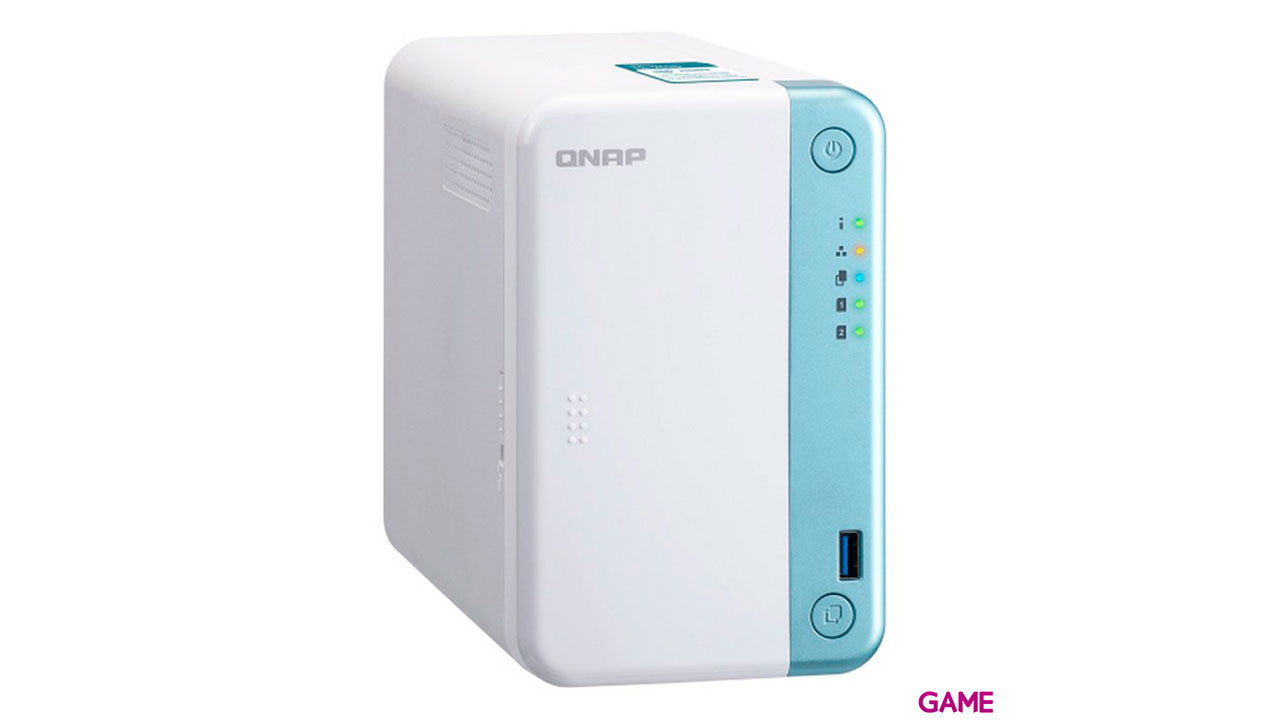 QNAP TS-251D J4005 Ethernet Tower Blanco NAS-2