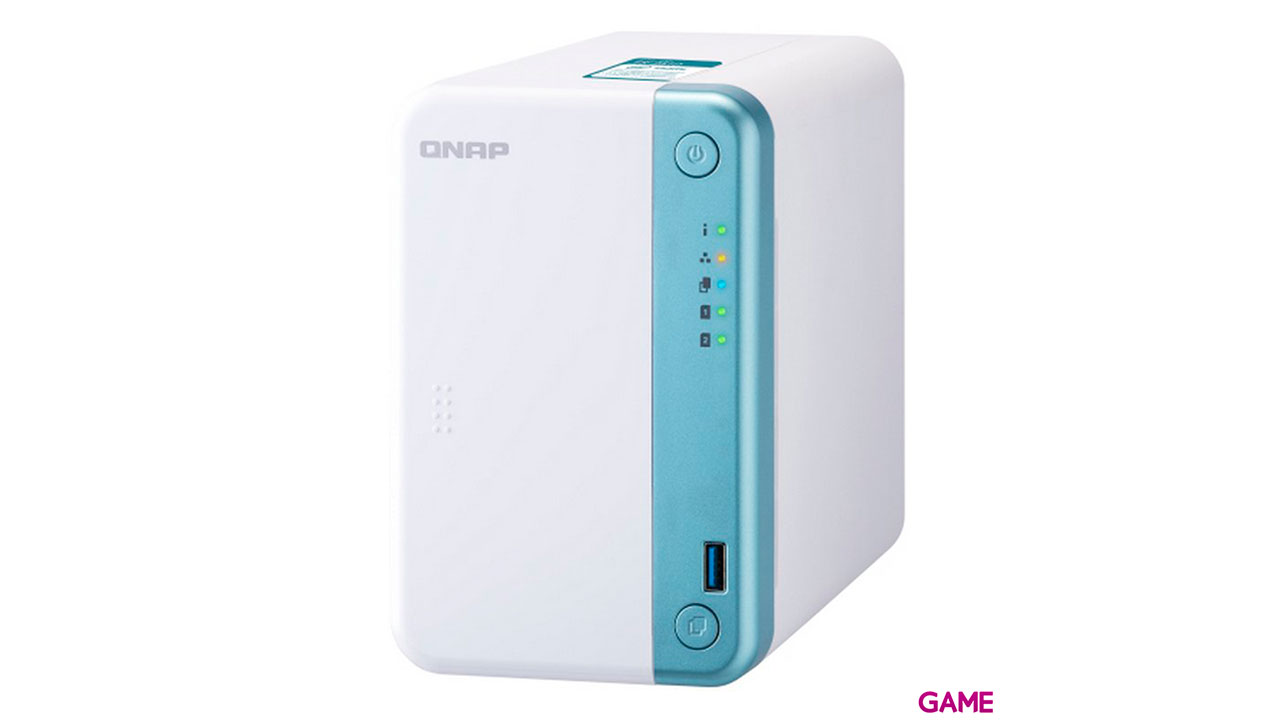 QNAP TS-251D J4005 Ethernet Tower Blanco NAS-3