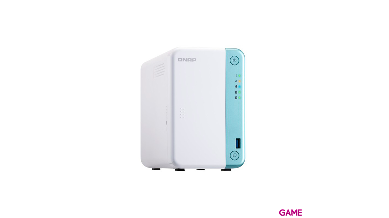 QNAP TS-251D J4005 Ethernet Tower Blanco NAS-1