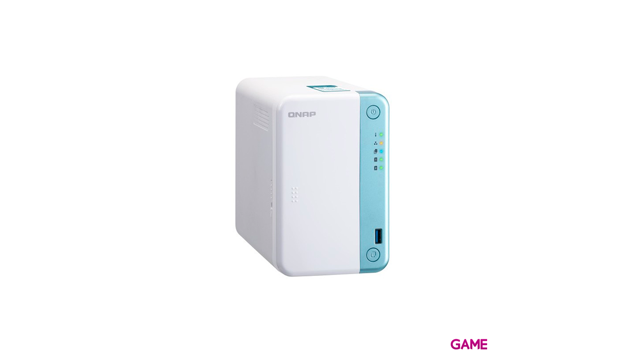 QNAP TS-251D J4005 Ethernet Tower Blanco NAS-2