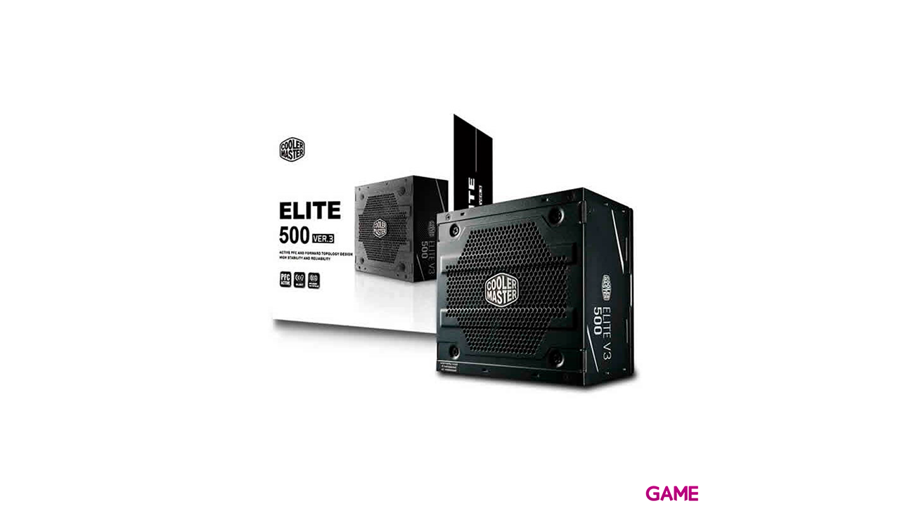 Cooler Master Elite 500W 230V- V3 24-pin ATX Negro - Fuente Alimentacion-0