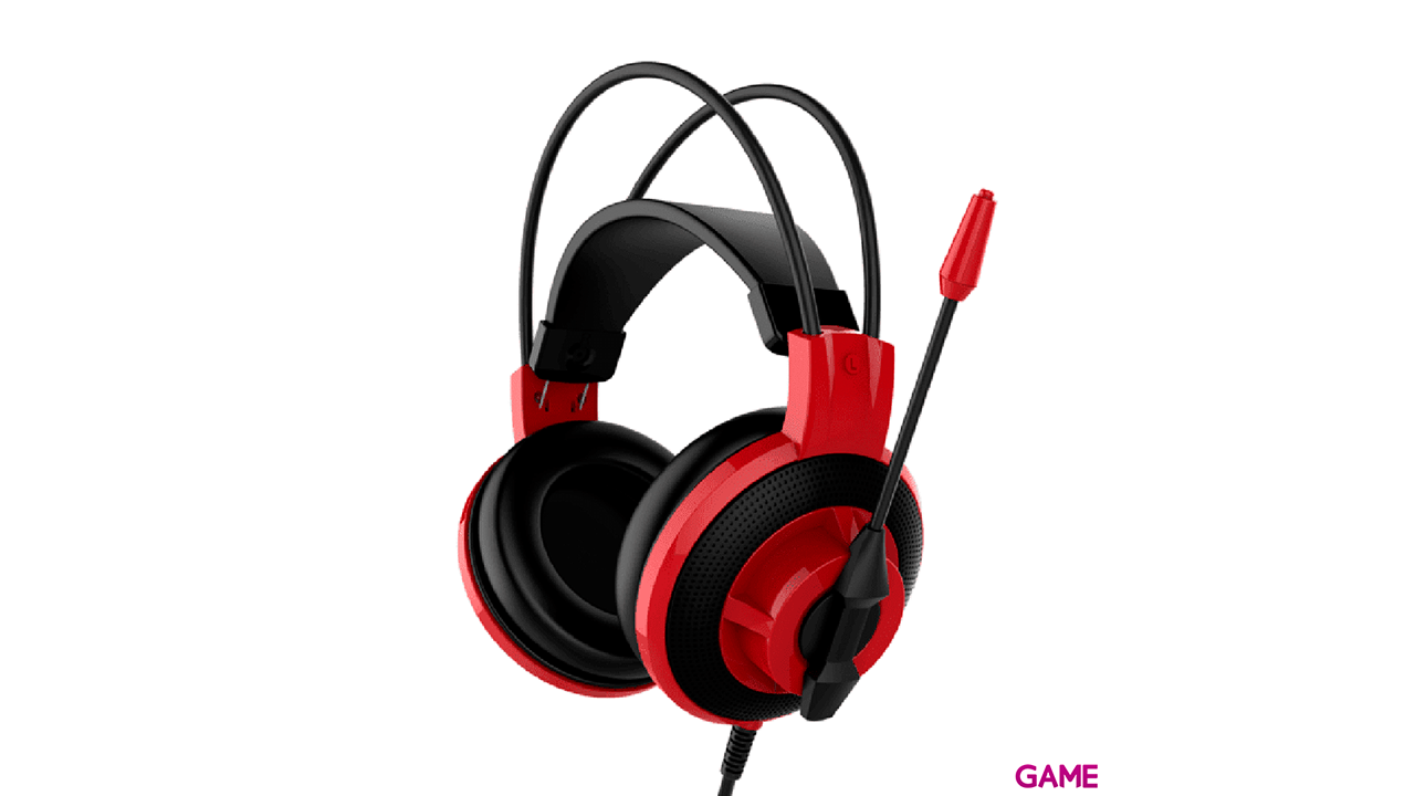 MSI DS501 Auriculares Diadema Negro, Rojo-0