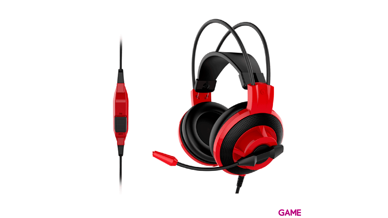MSI DS501 Auriculares Diadema Negro, Rojo-2