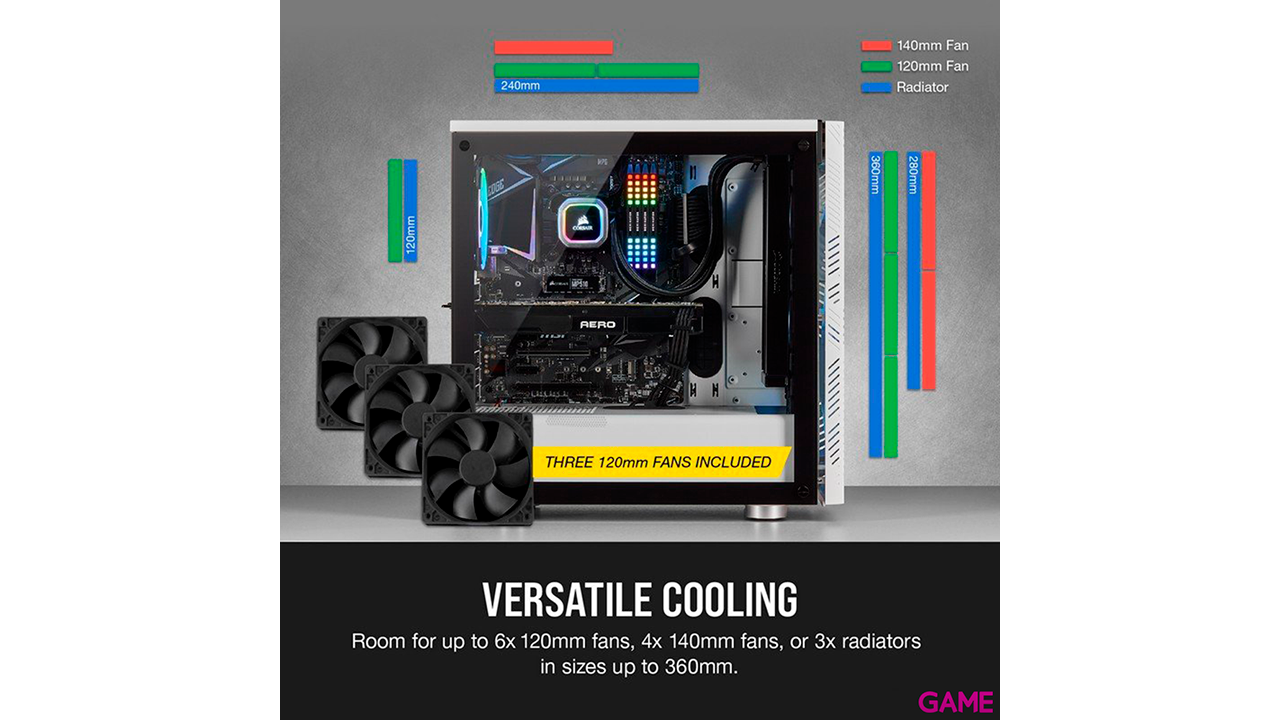 Corsair 275R Airflow Midi Tower Blanco-3