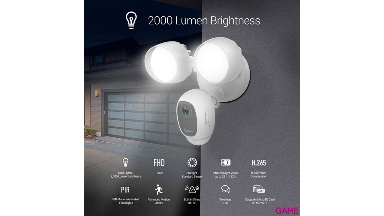 Ezviz LC1 White Camara IP WiFi Videovigilancia Outdoor Vision Noctura-1