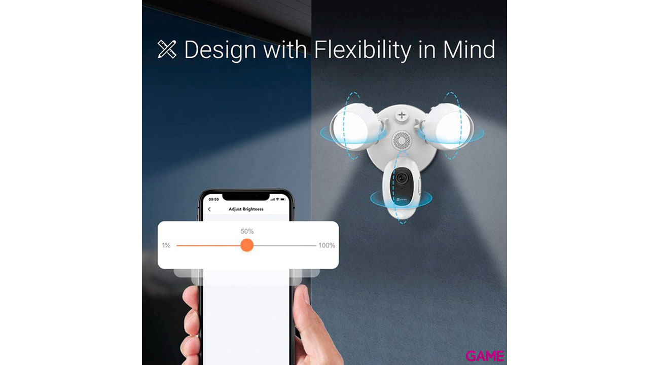 Ezviz LC1 White Camara IP WiFi Videovigilancia Outdoor Vision Noctura-5