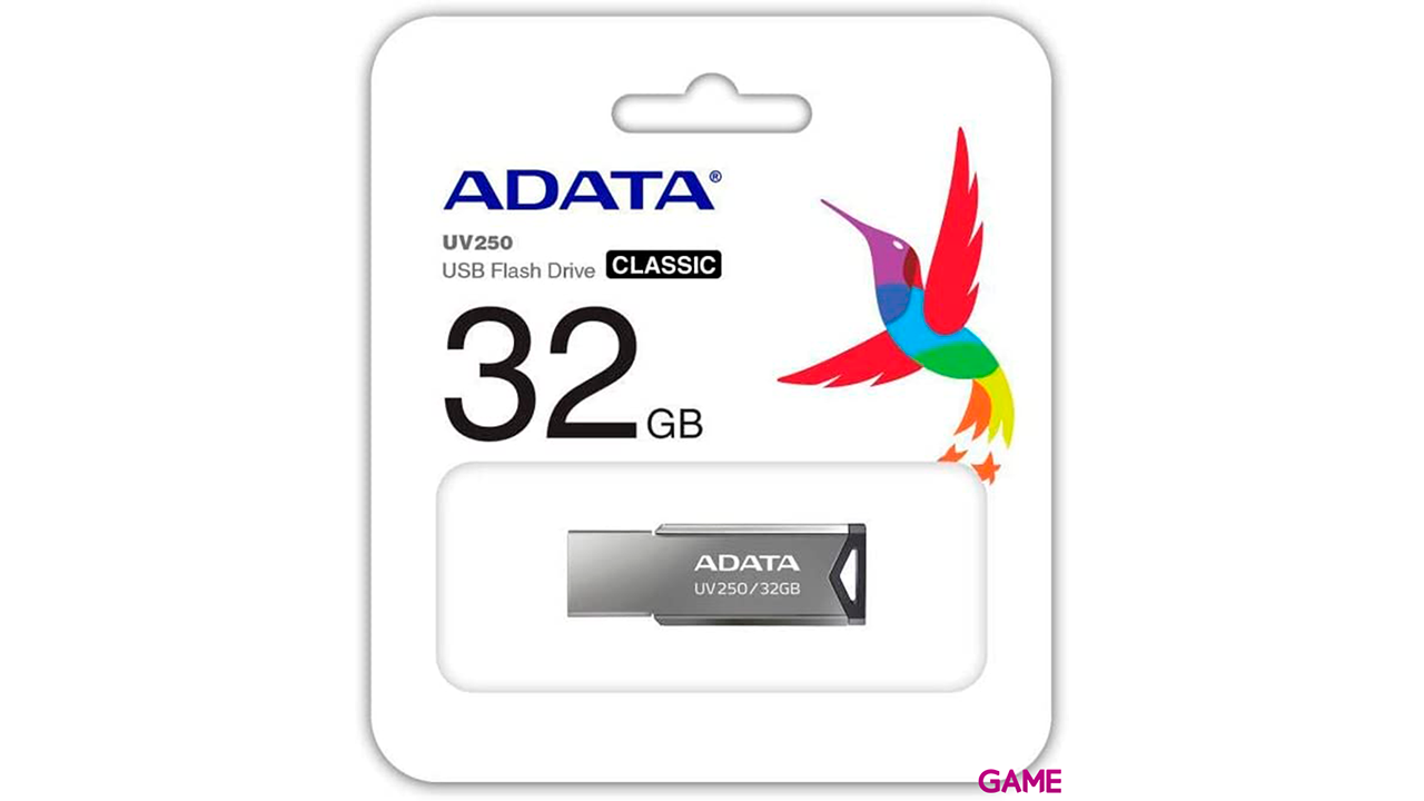Adata UV250 unidad flash USB 32GB USB tipo A 2.0 Plata - Pendrive-1