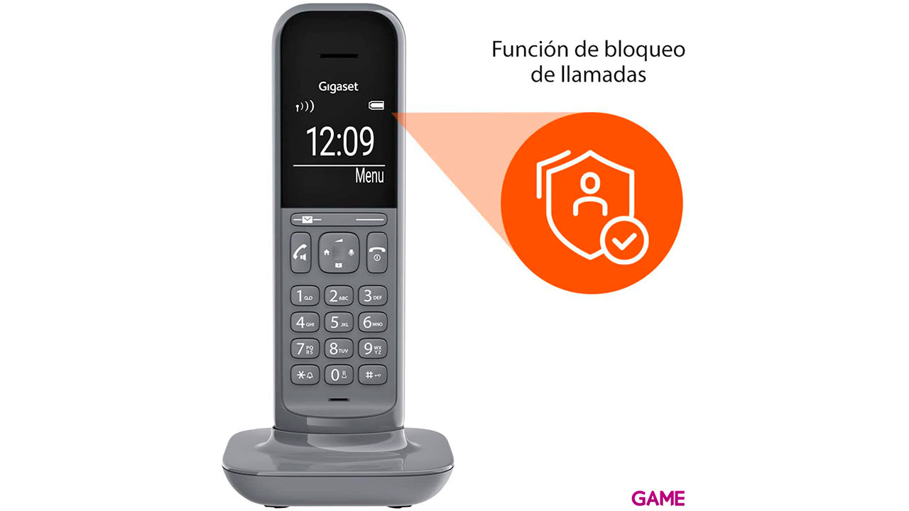 Gigaset CL390 Duo Teléfono DECT/analógico Gris Identificador de llamadas-1