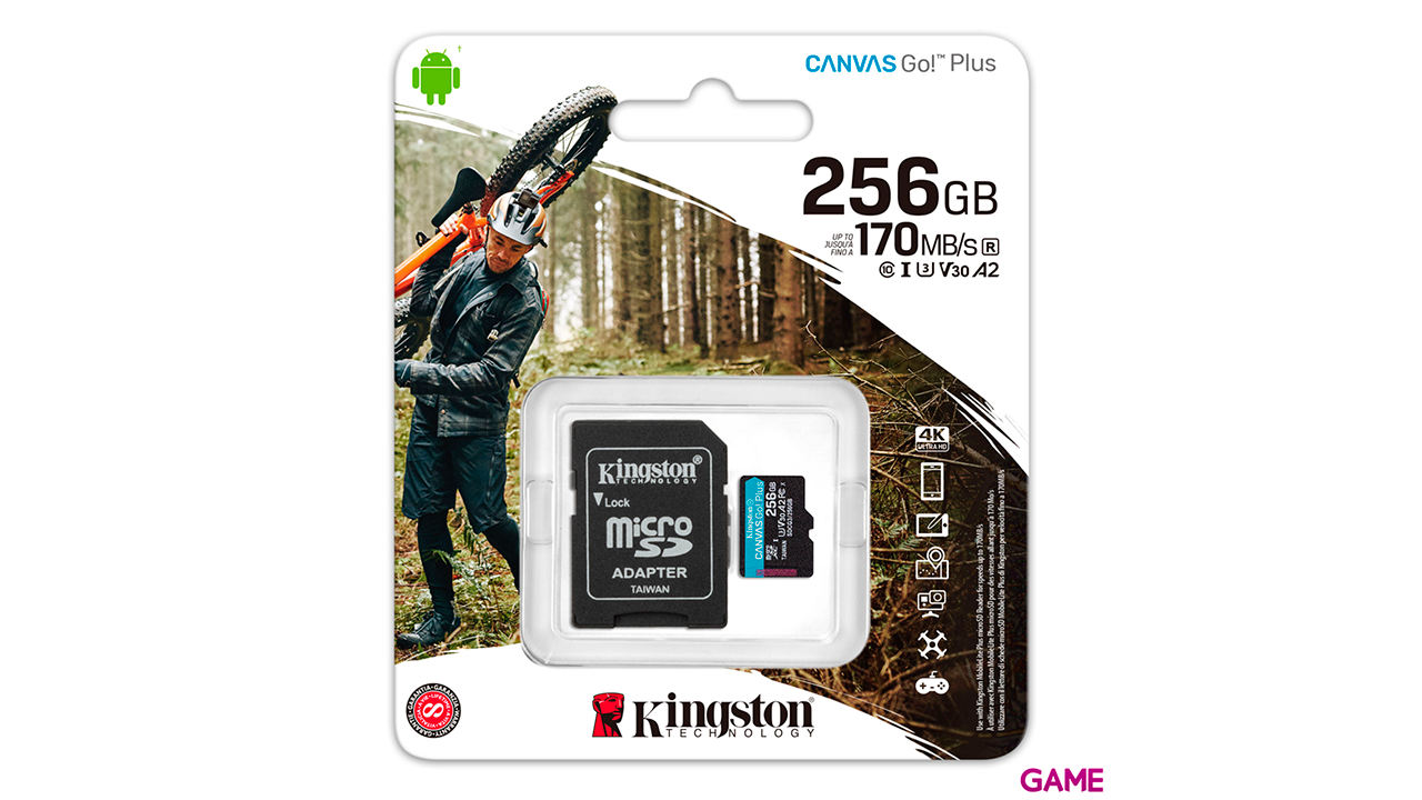Kingston Technology Canvas Go! Plus 256GB SD Clase 10 UHS-I - Tarjeta Memoria-2
