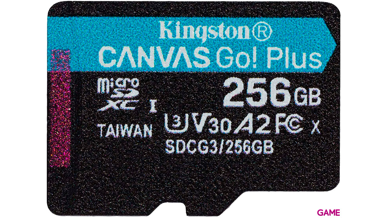Kingston Canvas Go! Plus 256GB MicroSD Clase 10 UHS-I - Tarjeta Memoria-0