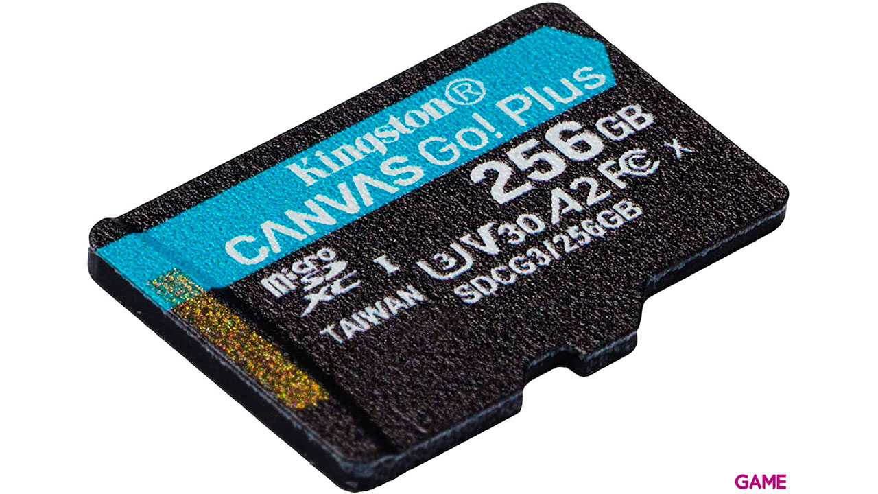 Kingston Canvas Go! Plus 256GB MicroSD Clase 10 UHS-I - Tarjeta Memoria-1