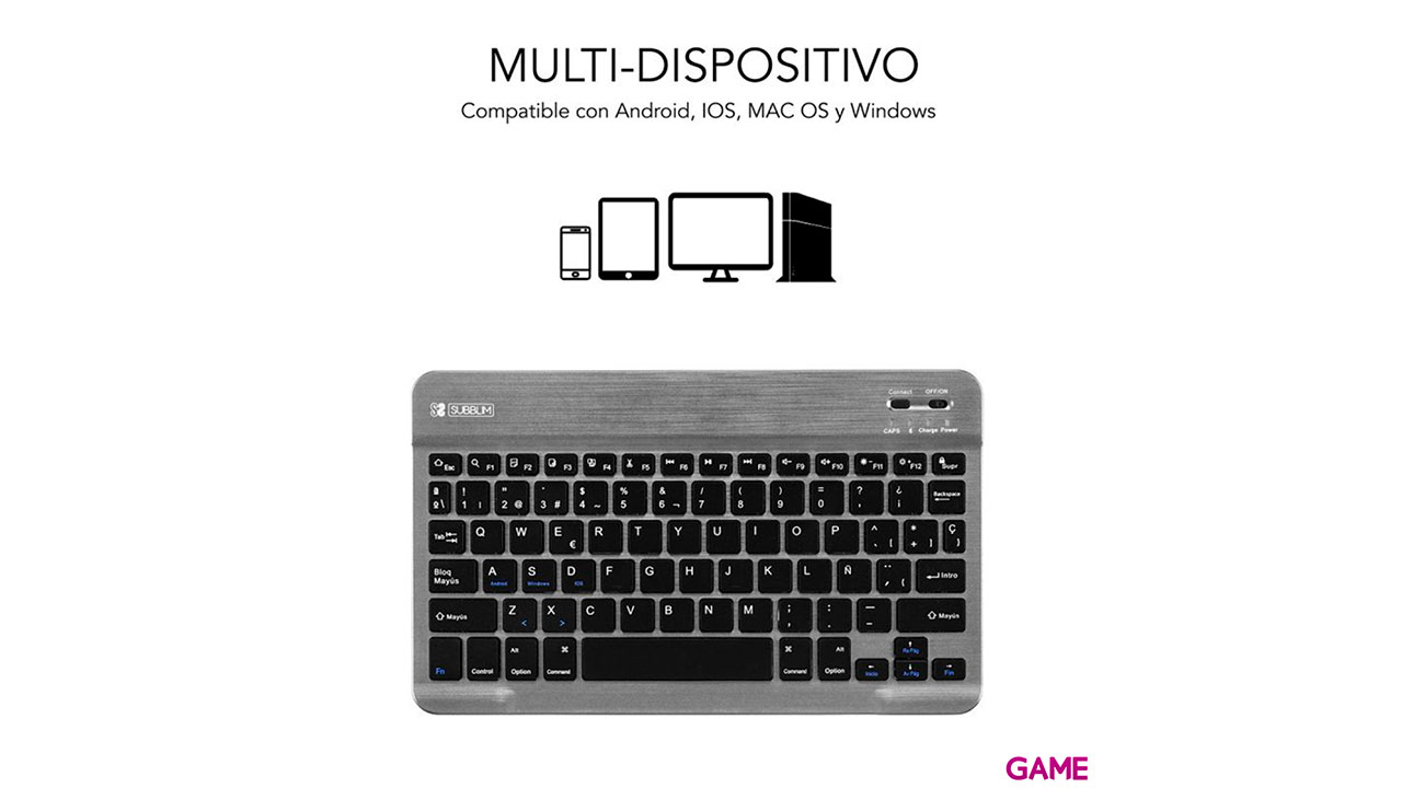 Subblim Smart BT Gris - Teclado-2