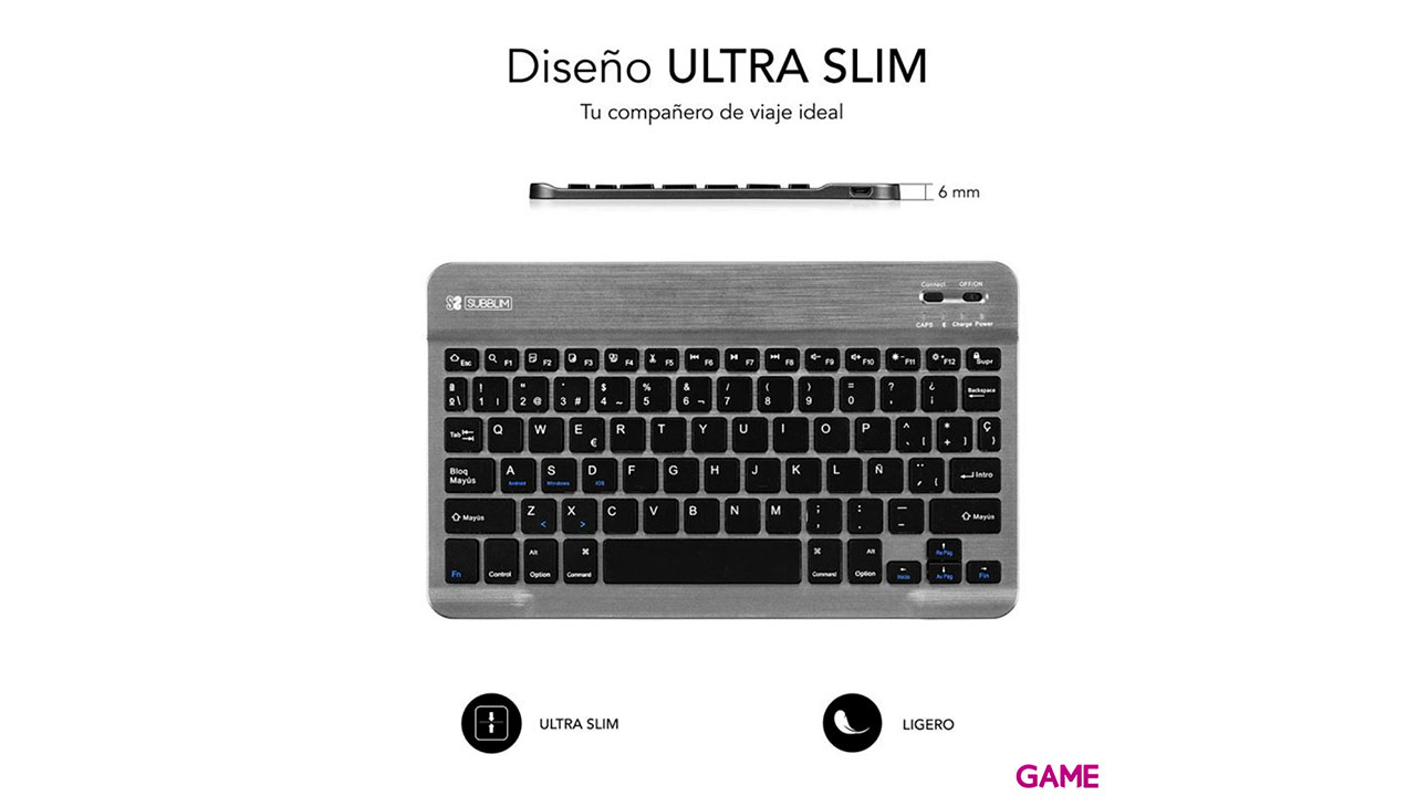 Subblim Smart BT Gris - Teclado-3