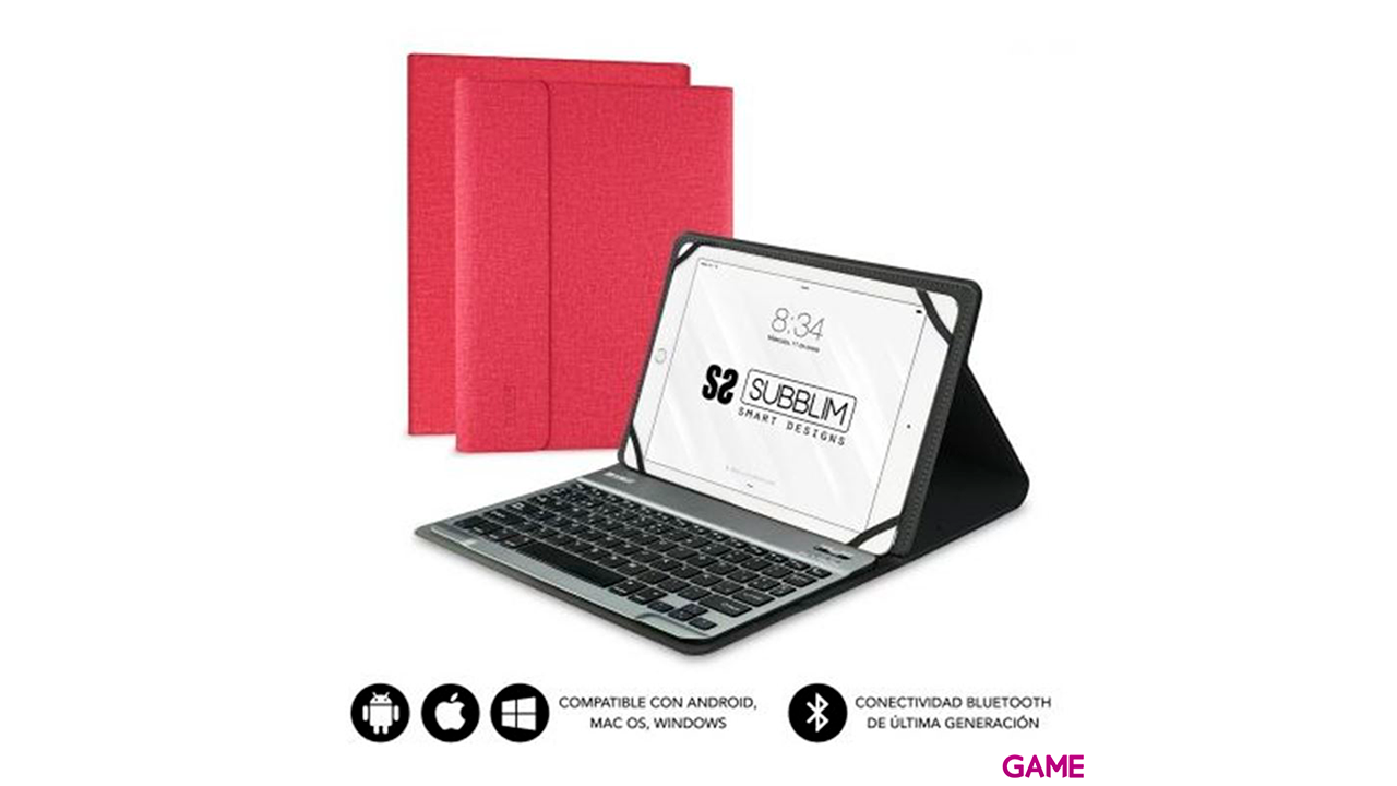 SUBBLIM Funda con Teclado KEYTAB PRO BLUETOOTH 10,1