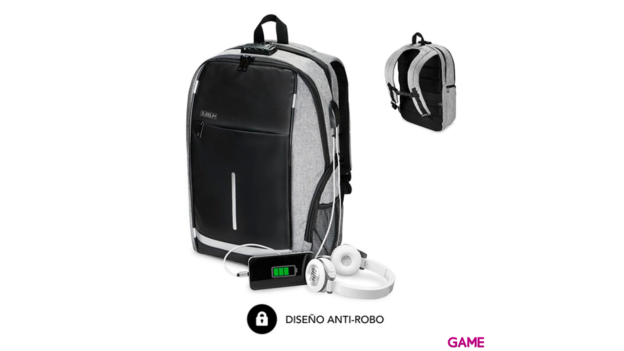 SUBBLIM Bussiness Lock BackPack Antirrobo 16