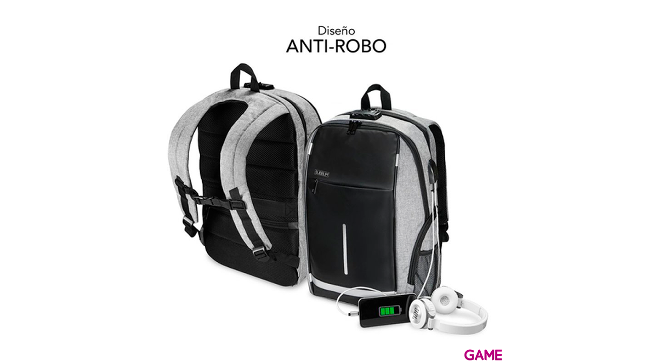 SUBBLIM Bussiness Lock BackPack Antirrobo 16