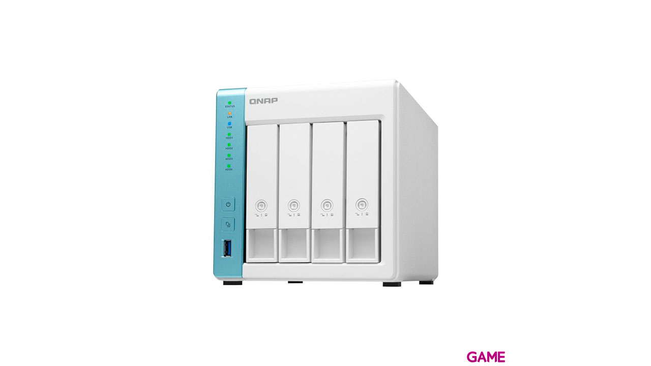QNAP TS-431K servidor de almacenamiento Alpine AL-214 Ethernet Tower Blanco NAS-1