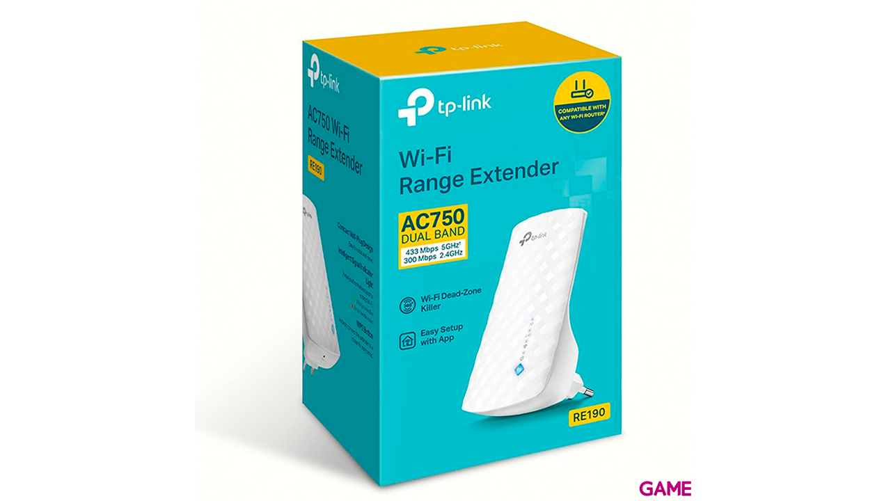 TP-LINK RE190 ampliador de red Blanco-6