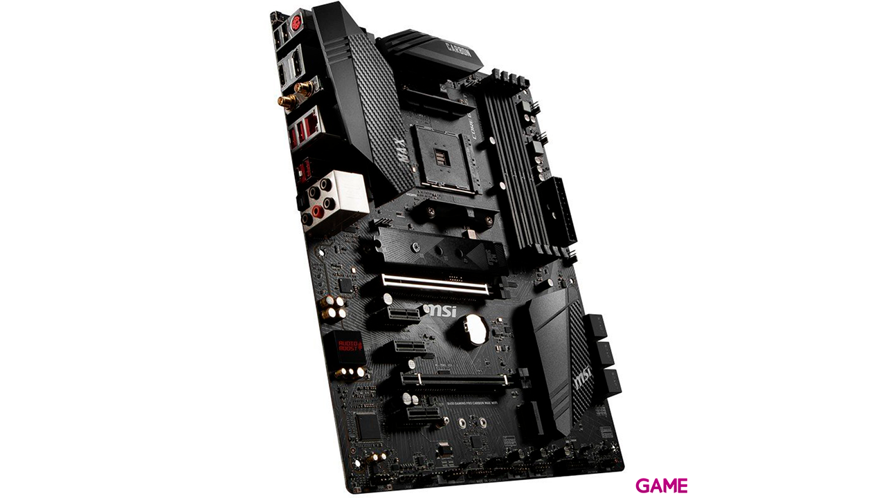 MSI B450 Gaming Pro Carbon MAX Wifi Zocalo AM4 ATX AMD B450 - Placa Base-2