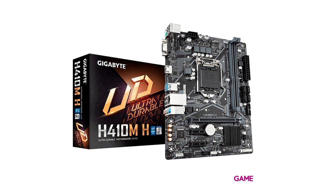 Gigabyte H410M H LGA 1200 Micro ATX - Placa Base-0