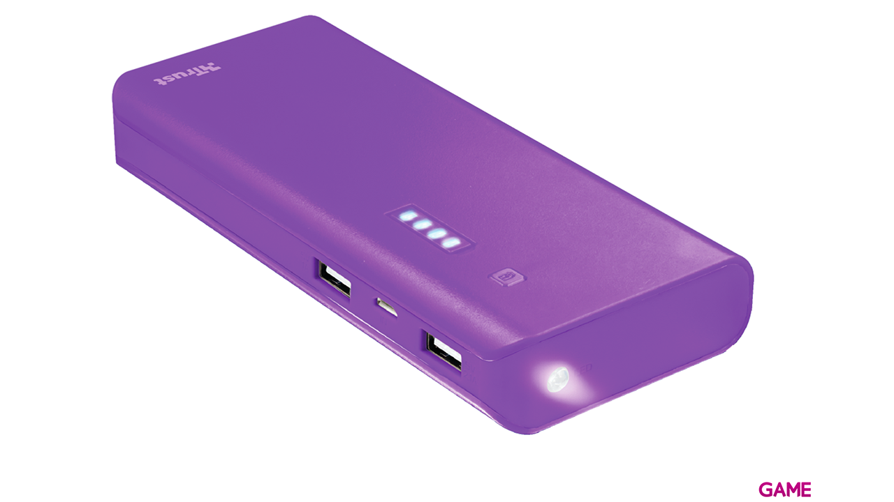 Trust Primo 10000 mAh batería externa Púrpura Ión de litio-0