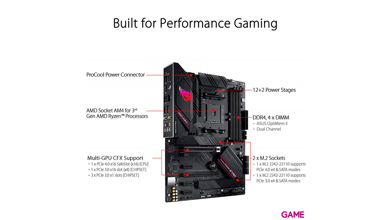 ASUS ROG Strix B550-F GamingWI-FI Zocalo AM4 ATX AMD B550 - Placa Base-2
