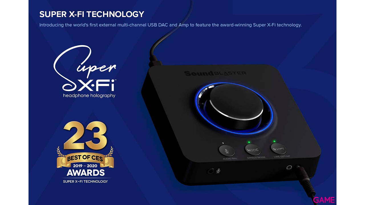 Creative Labs Sound Blaster X3 7.1 canales USB-1