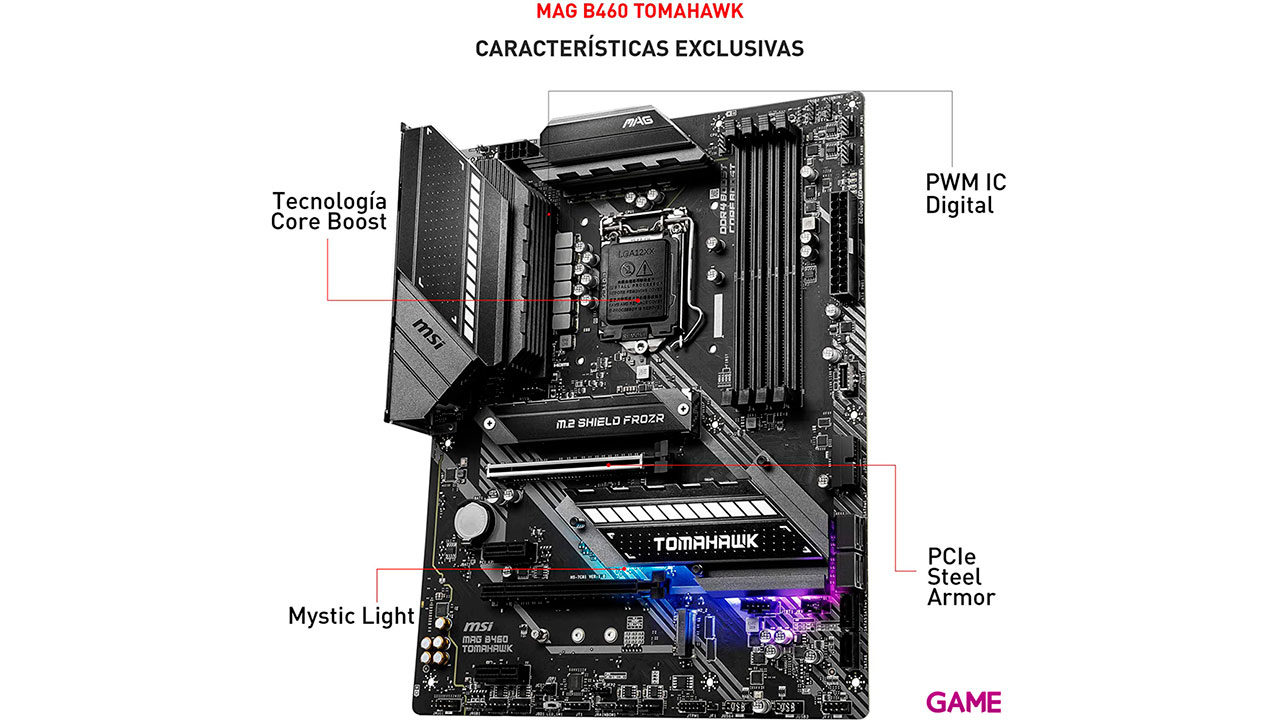 MSI MAG B460 Tomahawk LGA 1200 ATX Intel B460 - Placa Base-3