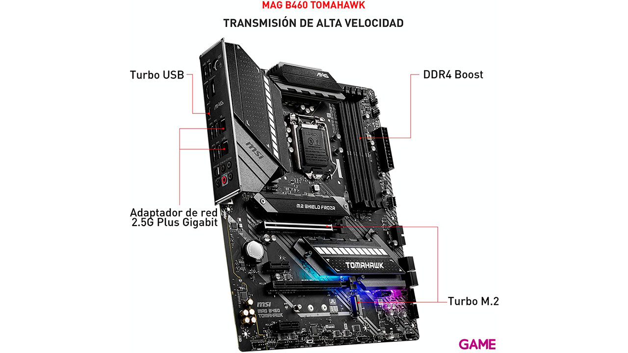 MSI MAG B460 Tomahawk LGA 1200 ATX Intel B460 - Placa Base-4
